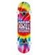 ROCKET Complete Flashback Mini Skateboard Unisex Adulto, Multicolor (Multi), 7 IN