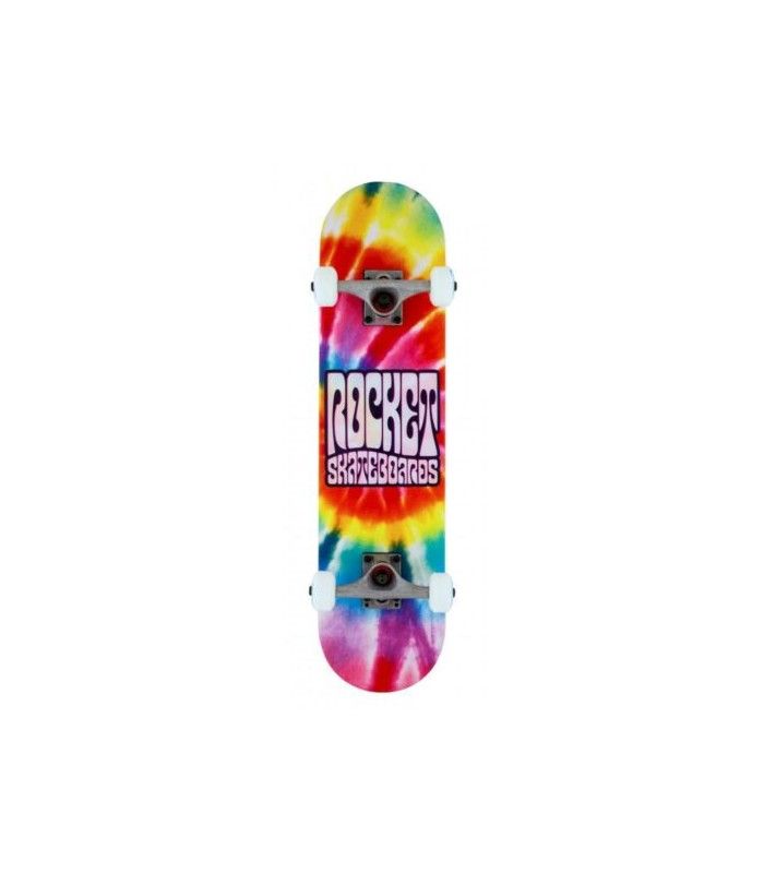 ROCKET Complete Flashback Mini Skateboard Unisex Adulto, Multicolor (Multi), 7 IN