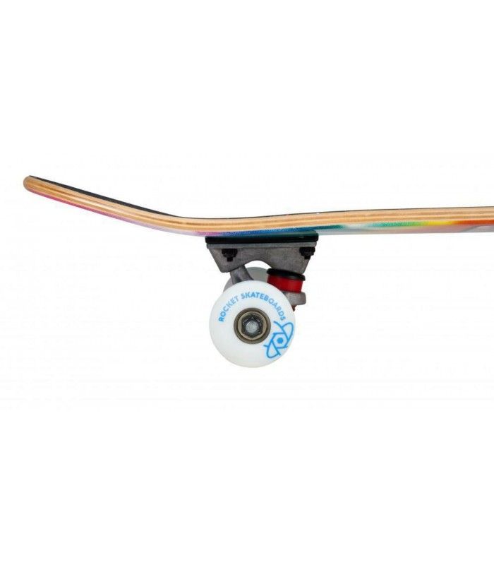 ROCKET Complete Flashback Mini Skateboard Unisex Adulto, Multicolor (Multi), 7 IN