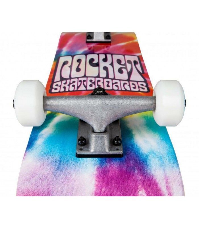 ROCKET Complete Flashback Mini Skateboard Unisex Adulto, Multicolor (Multi), 7 IN