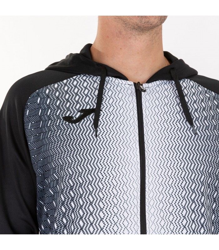 JOMA CHAQUETA CON CAPUCHA HOMBRE SUPERNOVA NEGRO BLANCO