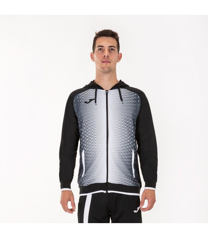 JOMA CHAQUETA CON CAPUCHA HOMBRE SUPERNOVA NEGRO BLANCO