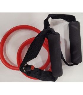 Tubo resistencia látex asas espuma. Intensidad FUERTE, lago 105 cm.