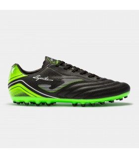 JOMA BOTAS FÚTBOL AGUILA 22 CÉSPED ARTIFICIAL AG NEGRO VERDE FLÚOR