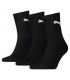 PUMA  calcetines pack-3 negro media caña