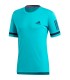 Adidas camiseta manga corta CLUB 3STR TEE. Verde agua