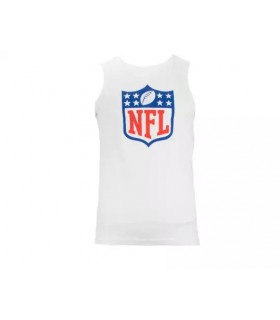 Fanatics NFL Logo Camiseta sin mangas para hombre. Blanco