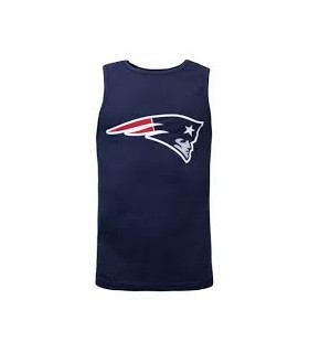 Fanatics NFL Logo Camiseta sin mangas para hombre. Marino