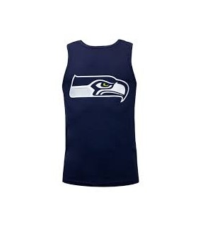 Fanatics NFL Seattle Logo Camiseta sin mangas para hombre. Marino