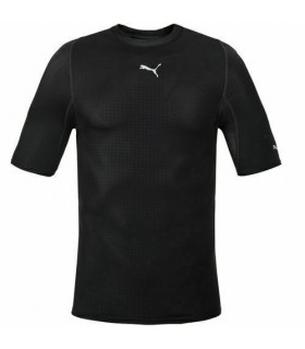 Puma S/S shirt compresión. Negro
