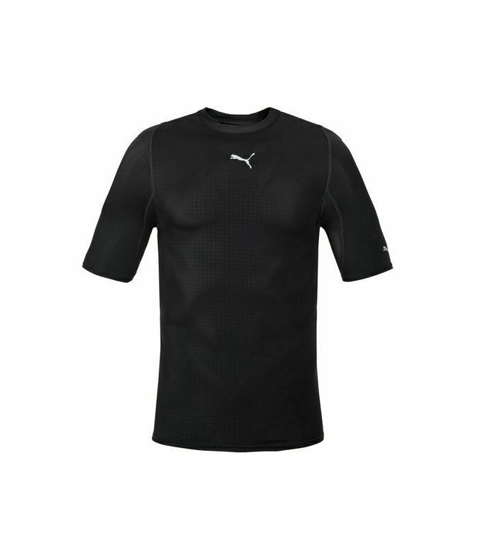 Puma S/S shirt compresión. Negro