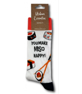 URBAN ECCENTRIC calcetines Miso. Blanco/Negro. T/38-42
