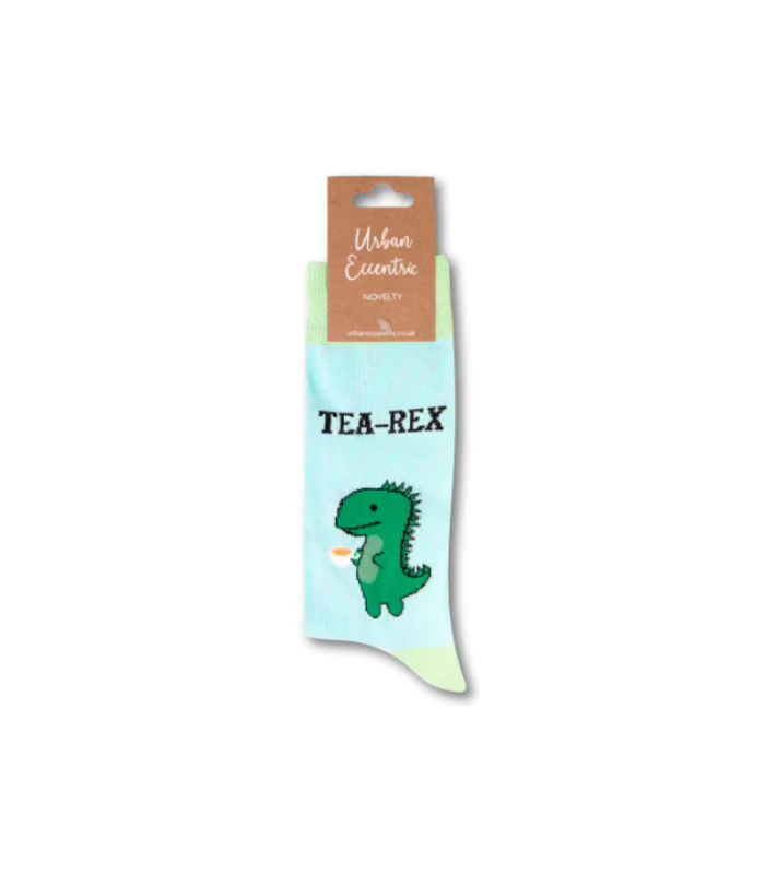 URBAN ECCENTRIC calcetines Tea Rex. Azul/Verde. T/38-42