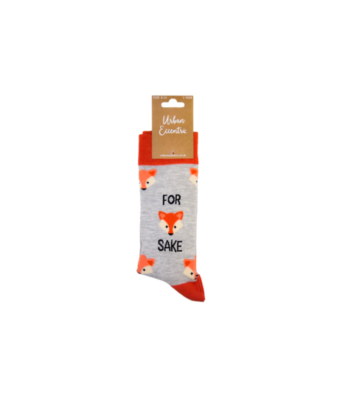 URBAN ECCENTRIC calcetines Sake. Gris/Naranja. T/38-42