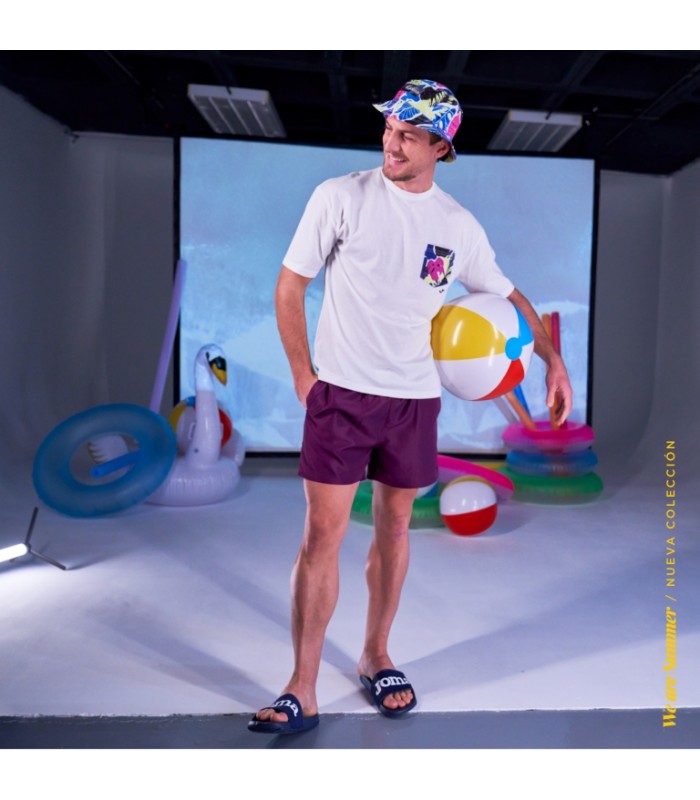 Joma bañador M Stripe. Berenjena
