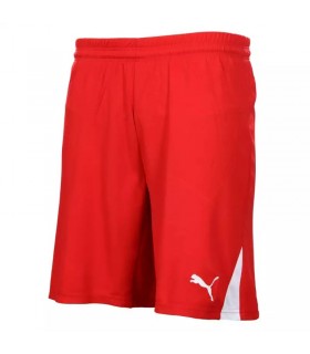 Puma pantalón corto M TEAM. Rojo/Blanco