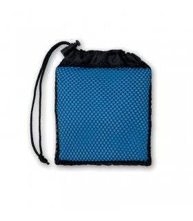 Toalla microfibra 80x32 cm. 200gr/m2, unisex Azul/Naranja/Negro