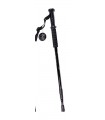 Bastón senderismo aluminio 65-135 cm. 320 gramos. Negro