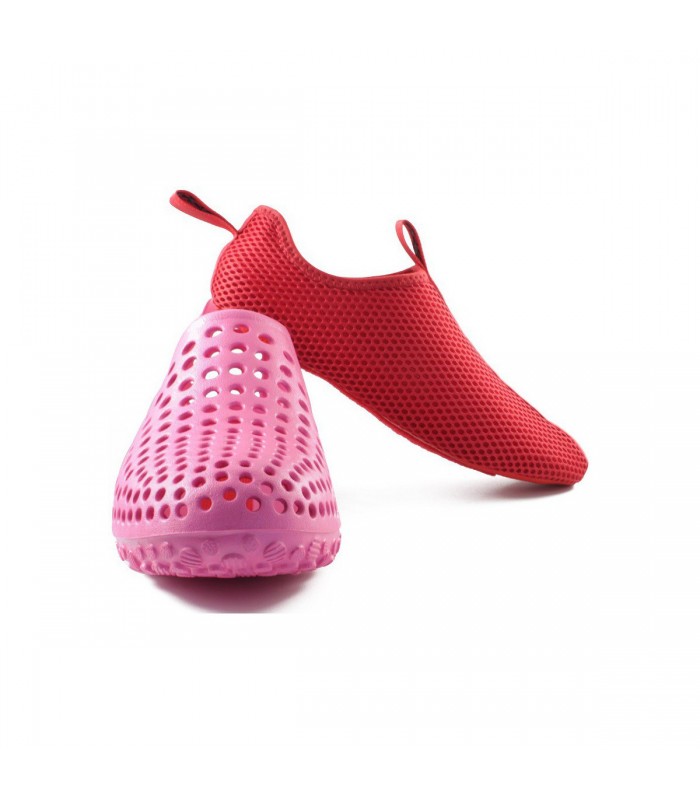 CCILU Zapatillas agua para hombre y mujer, ultraligeros, antideslizante Color Rosa/Rojo