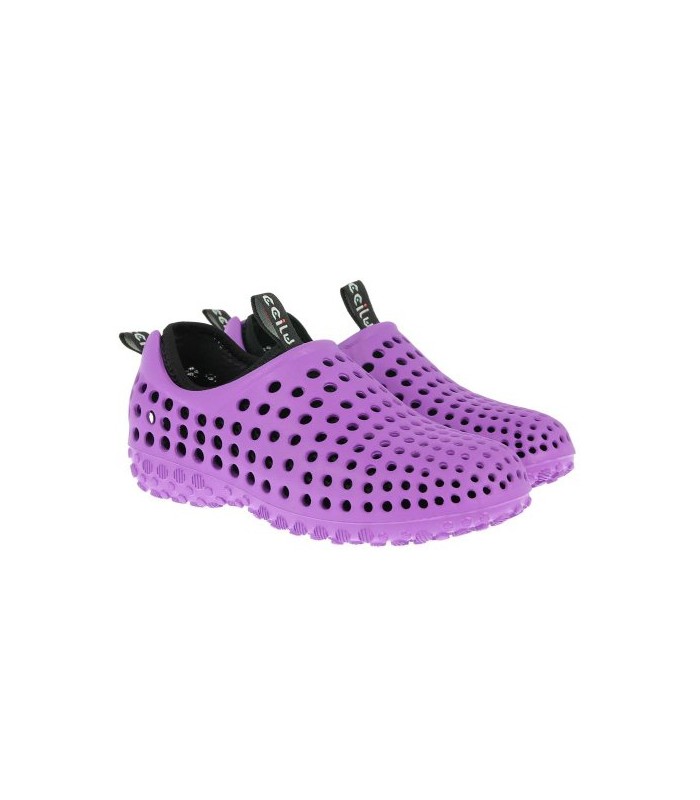 CCILU Zapatillas agua para hombre y mujer, ultraligeros, antideslizante Color Malva/Negro