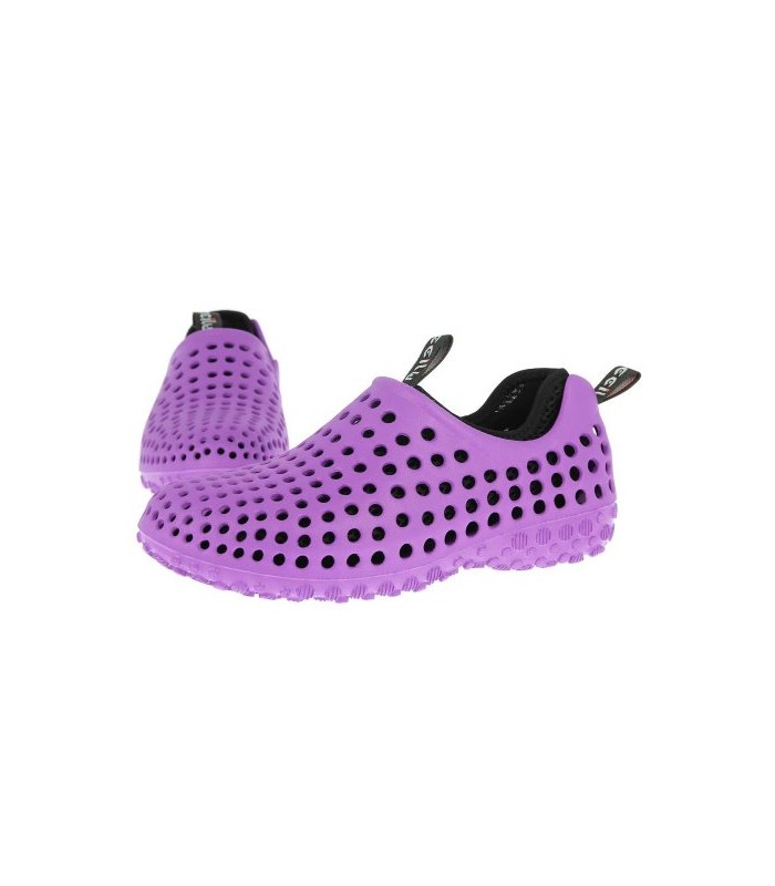 CCILU Zapatillas agua para hombre y mujer, ultraligeros, antideslizante Color Malva/Negro