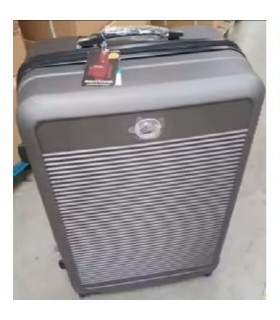 Santino Maleta de Ruedas Gris Maleta Grande Unisex