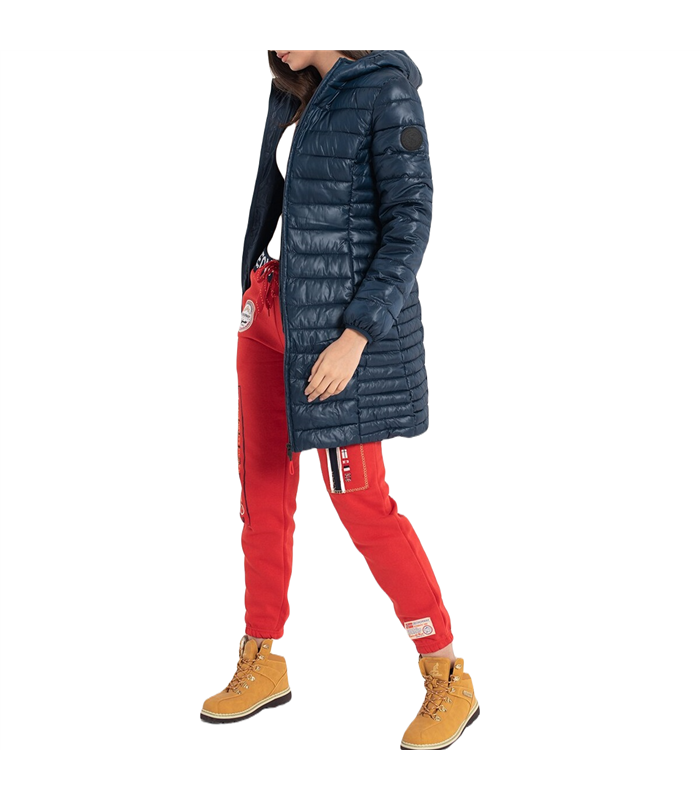 Geographical Norway Annecy Long Hood Lady - Chaqueta Mujer Cálida Esqui - Abrigo Para Mujeres Con Capucha