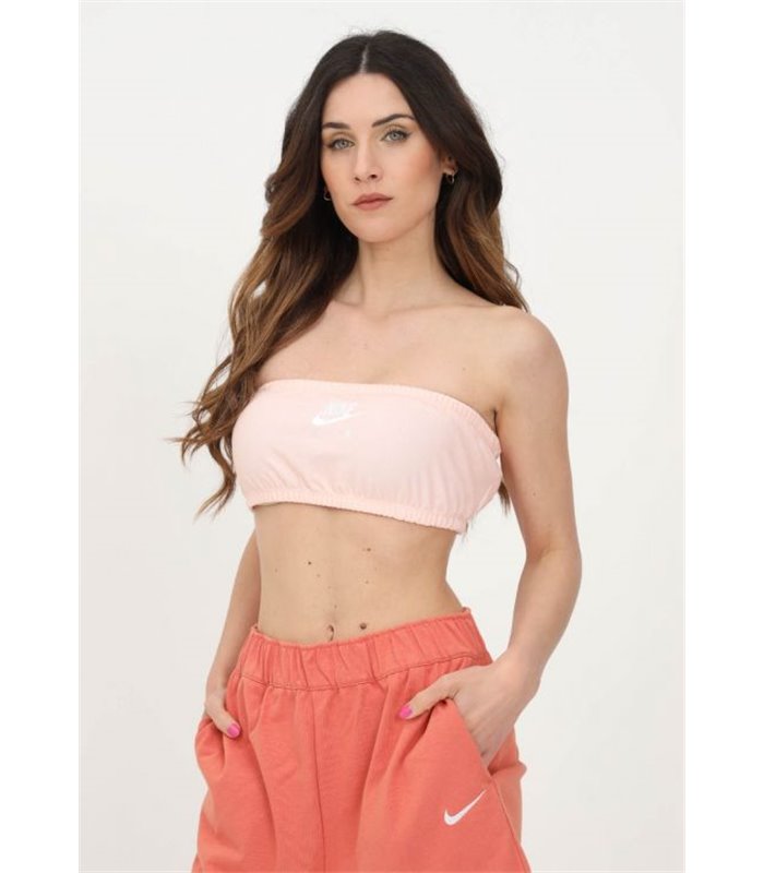 NIKE WMNS PIQUE TOP color salmón