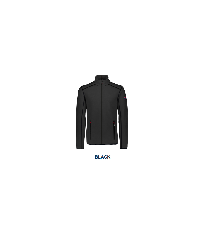 Norway M forro polar con cremallera Negro