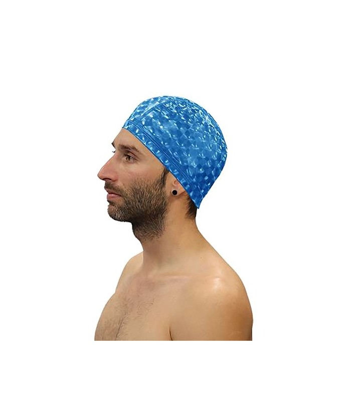 SOFTEE GORRO NATACIÓN  POLIURETANO 3D (AZUL)