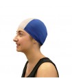 SOFTEE GORRO NATACIÓN POLIÉSTER (Azul/Blanco)