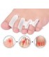 ComfortStep Separador de dedos de silicona de tres agujeros, corrector de hallux valgus