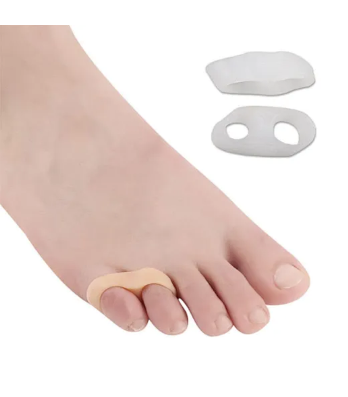 ComfortStep Separador de dedos de gel de silicona con dos orificios