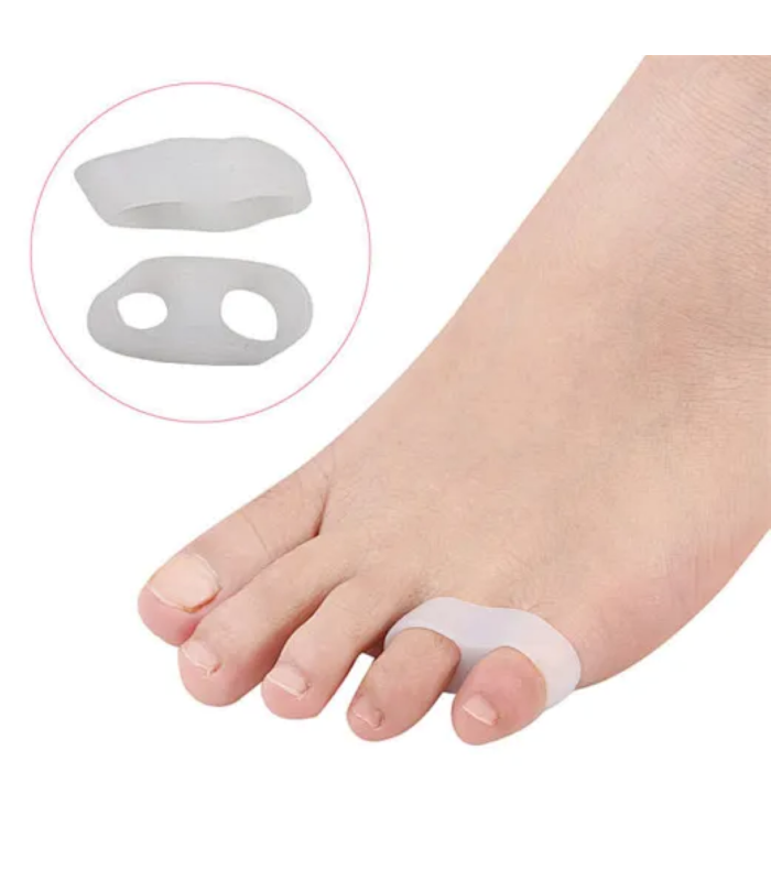 ComfortStep Separador de dedos de gel de silicona con dos orificios