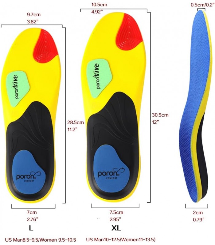 ComfortStep Plantillas deportivas de alta elasticidad