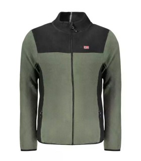 Norway M forro polar con cremallera KAKI/NEGRO