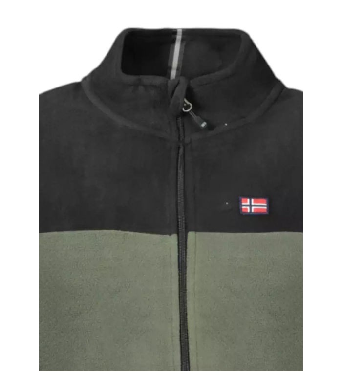 Norway M forro polar con cremallera KAKI/NEGRO