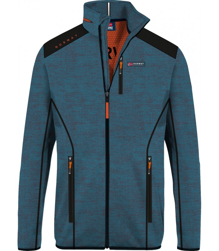 Norway chaqueta técnica M con cremallera y bolsillos - Azul/negro