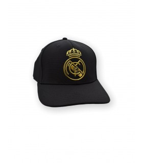 Real Madrid gorra negro Escudo dorado