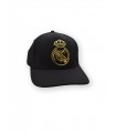 Real Madrid gorra negro Escudo dorado
