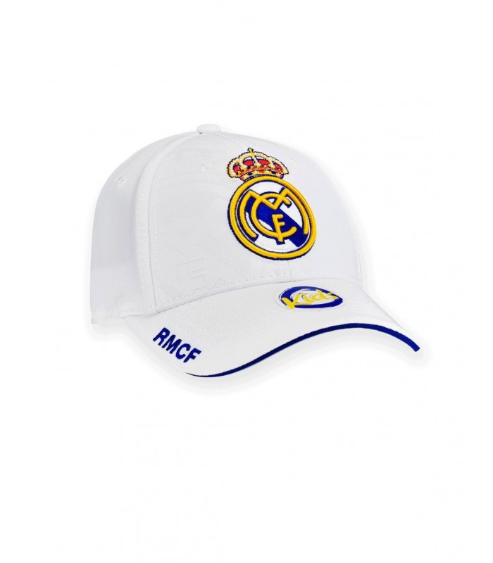 REAL MADRID gorra blanco escudo bordado JR
