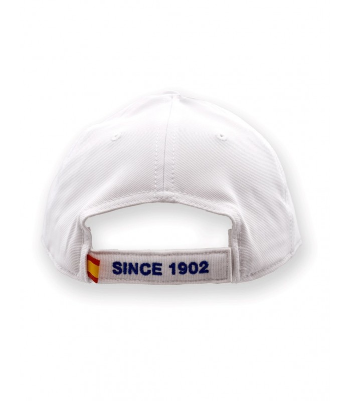 REAL MADRID gorra blanco escudo bordado JR