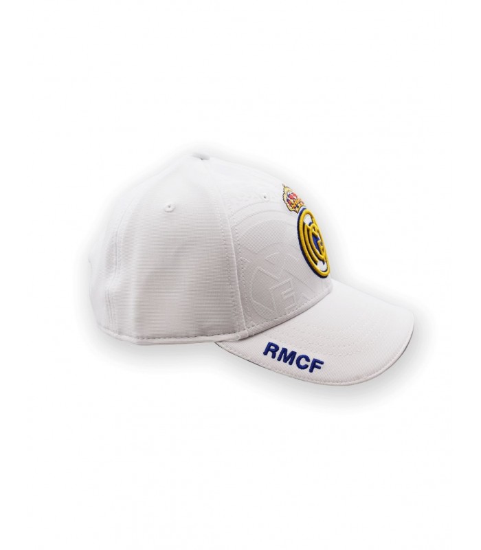 REAL MADRID gorra blanco escudo bordado JR