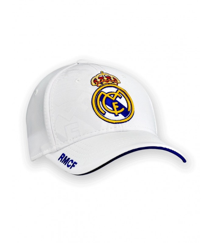 REAL MADRID gorra blanco escudo bordado JR