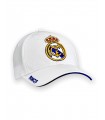REAL MADRID gorra blanco escudo bordado JR