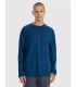 4F Camisa de manga larga lisa de gran tamaño para hombre
