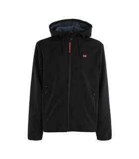 Norway chaqueta Soft Shell M - Negro/Gris