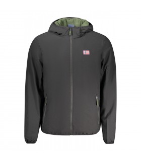 Norway chaquetón con capucha - Negro/Kaki