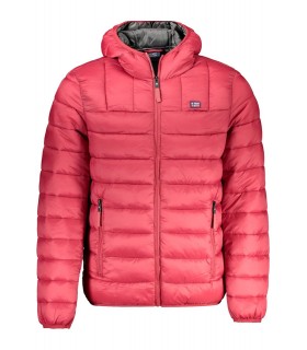 Norway chaquetón con capucha - Rojo/Gris