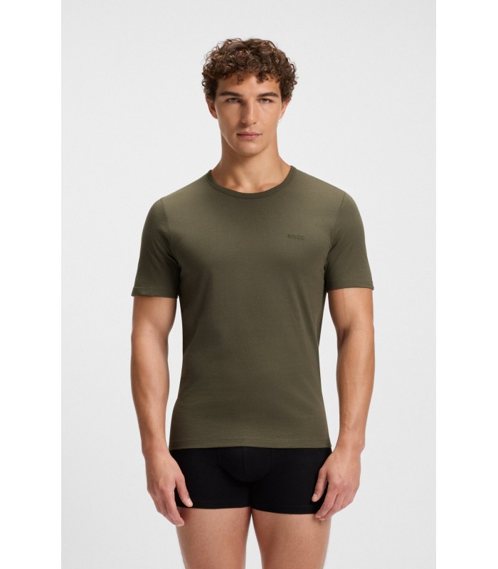 Hugo Boss pack-3 camisetas m/corta - Blanco/Verde/Negro